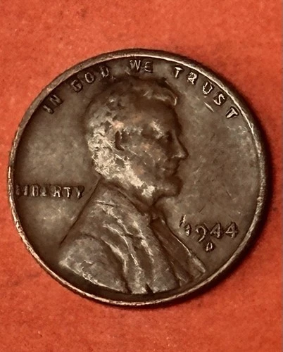 1944-D Lincoln Wheat Cent • Fine to XF Extra Fine • Denver Mint 🇺🇸 #W10