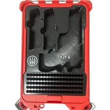 Beretta 92FS Insert for Milwaukee Packout – Holds 2 Mags + 95 Rounds