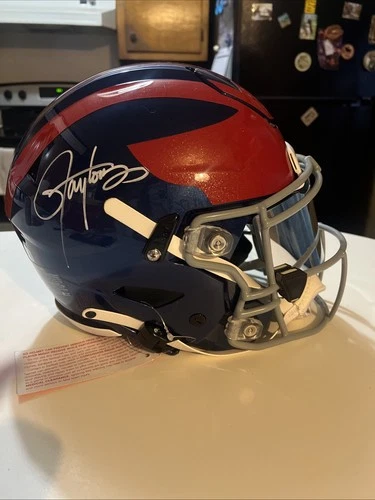 Lawrence Taylor Signed speed flex helmet autographed Beckett certified