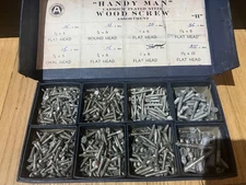 Vintage Atlantic Screw Works(Hartford, Conn) "Handy Man" Wood Screw Assortment