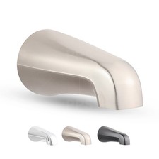 Tub Spout 1/2" FIP Nose Thread Non Diverter Bathtub Faucet Brushed Nickel