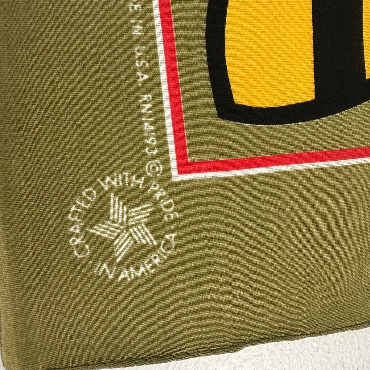 Vintage US Army Special Forces Bandana Vietnam Graphic Military