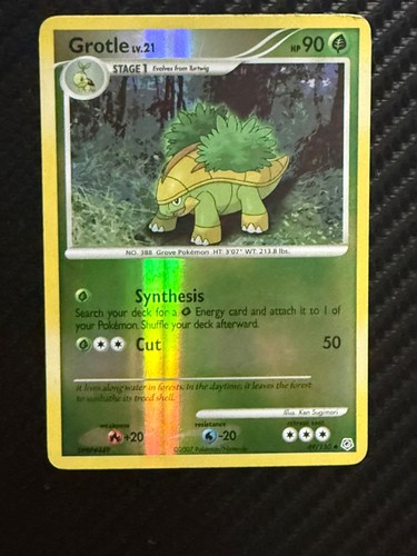 The Pokémon Grotle 49/130 Diamond and Pearl Reverse Holo 2007