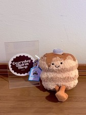 AUTHENTIC   Jellycat NYC FAO Amuseables Fran Pancakes Bag Charm Christmas Gift