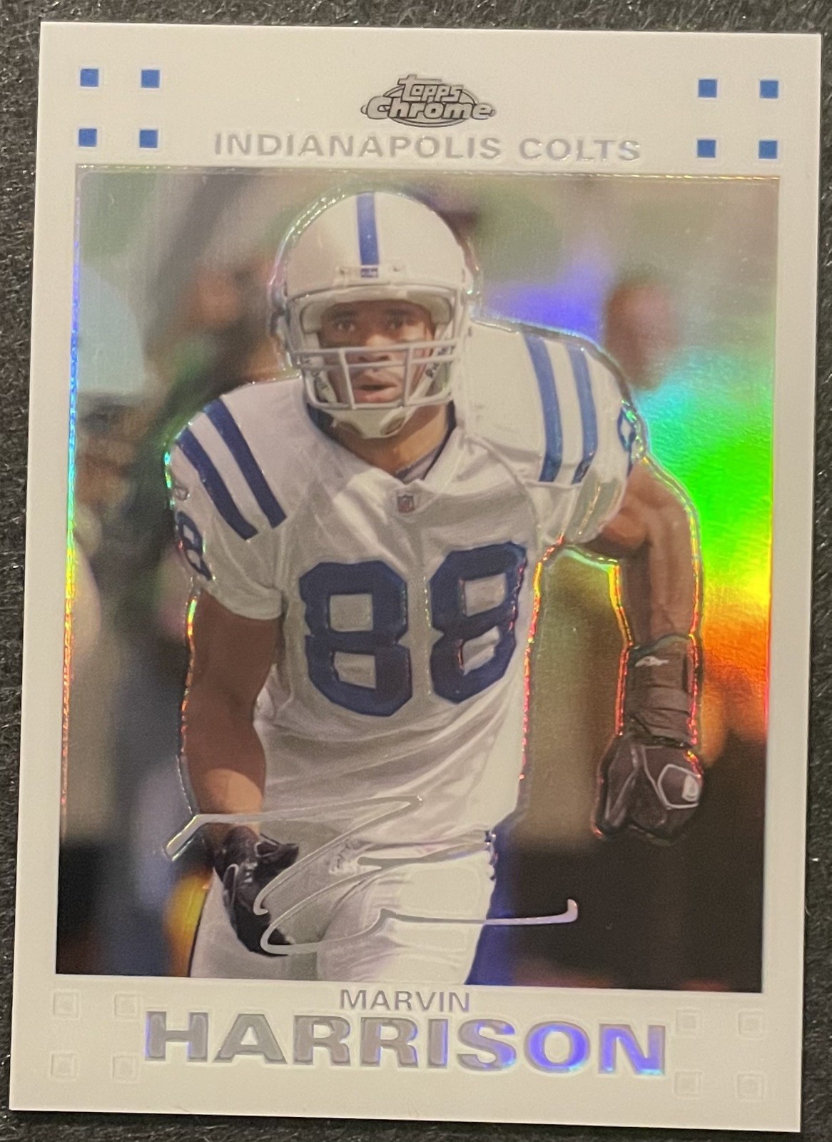 2007 Topps Chrome - Marvin Harrison #TC80 White Refractor /869