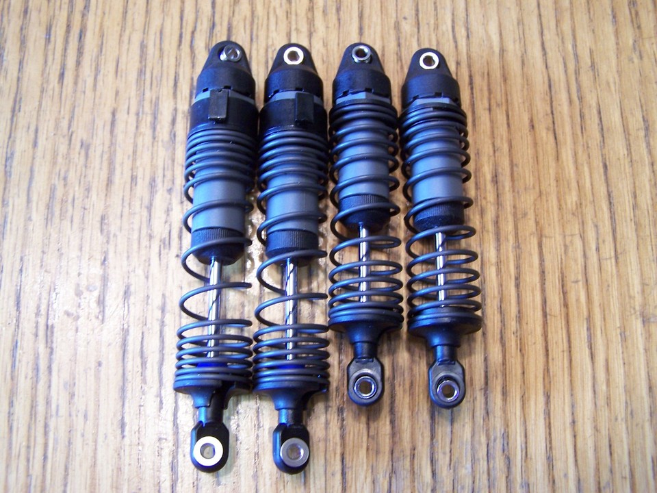 Fit Traxxas 2wd Slash Front & Rear Shocks w/ Black Springs Suspension ...