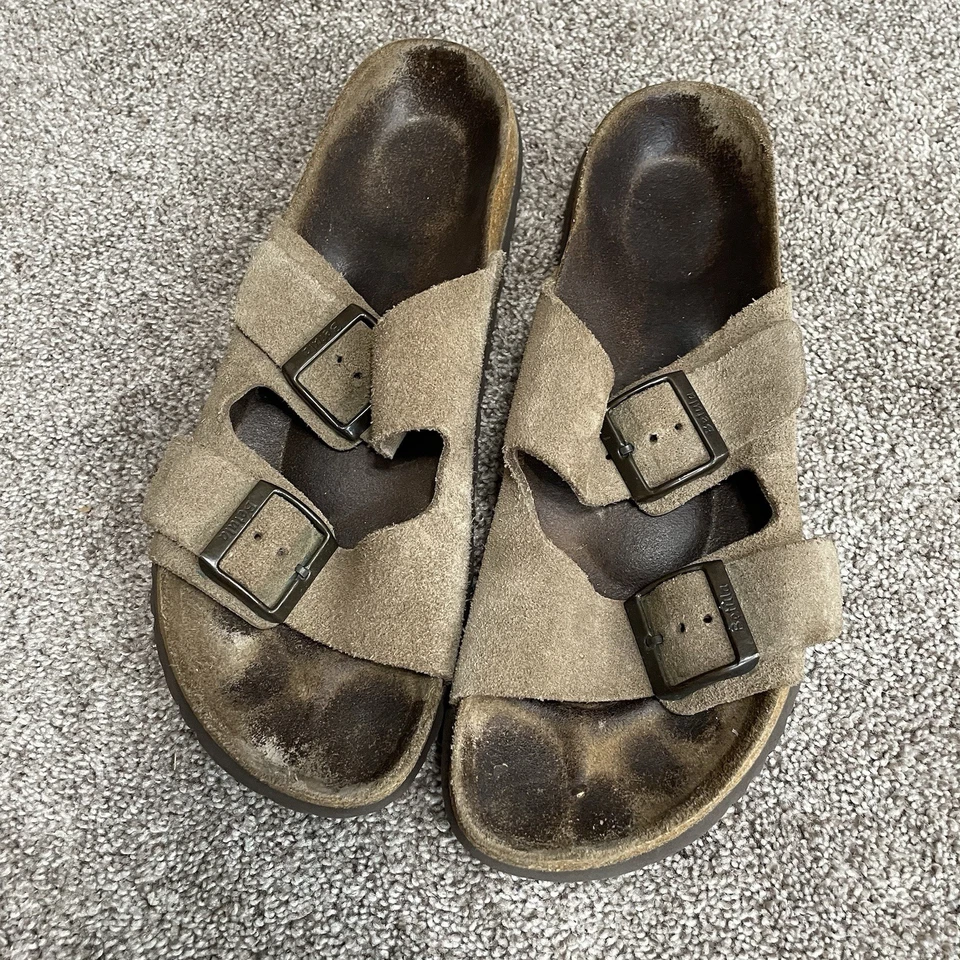 Sandalias Birkenstock Betula marrón tostado correa hebilla para mujer talla 41 (10 EE. UU.) Foto 2 de 4
