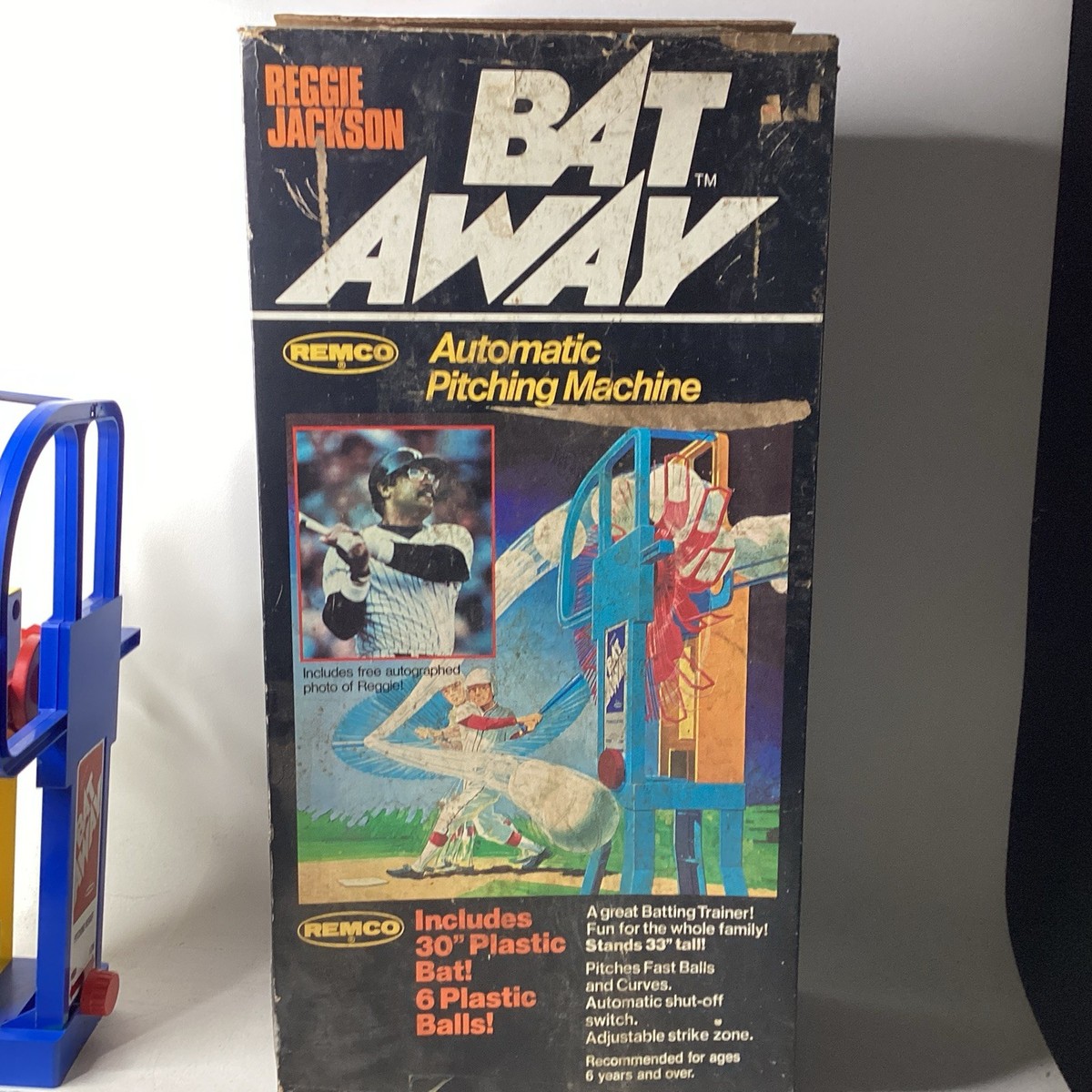 [G-RAPシールド] JACK BALL - Young Trends... Vintage 1978 REMCO Reggie Jackson BAT AWAY Baseball Pitching Toy