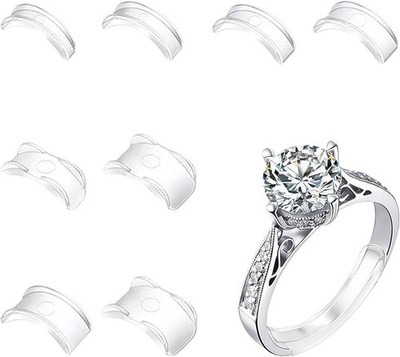 Ring Verkleinerung 8 Stück, Transparent Ringverkleinerer Unsichtbar, Ring Ver...