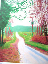 DAVID HOCKNEY LITHOGRAPHIE 50x35cm, LIMITIERT, SIGNIERT, NUMMERIERT + ZERTIFIKAT