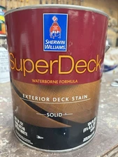 1 Gallon Sherwin Williams Super Deck Exterior Deck Solid Stain/ 3027 Driftwood