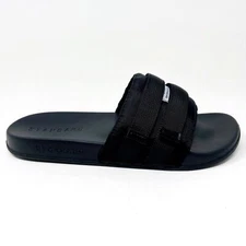 STNDRD Standard Los Angeles Monaco Double Strap Black Mens Slides Sandals