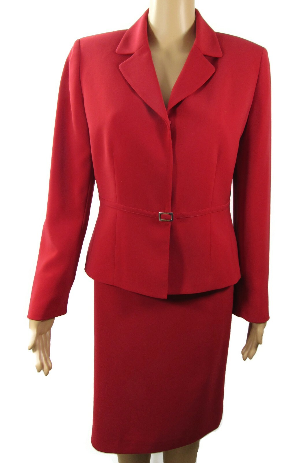 Tahari Blazer & Pencil Skirt Set Womens Petite Size 8… Gem