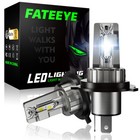 <!--F#f_0-->FATEEYE Pair H4 Headlight Globe Light LED 6500K High Low Beam Bulbs Kit White<!--F/-->