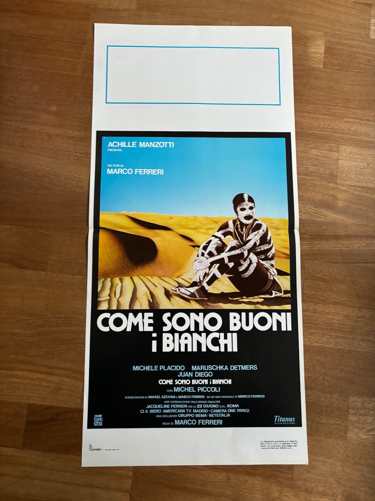 Locandina originale film Come sono buoni i bianchi (1988) - Regia di Marco Ferreri