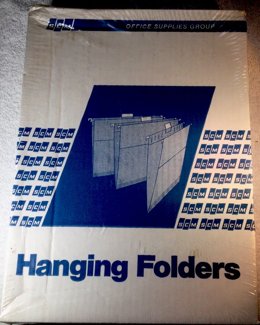 SMC, 25 Hanging Folders, 25 Tabs With Inserts, Letter Size, Fifth Cut, Unopened
