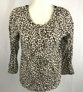 j crew leopard print blouse