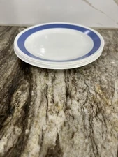 CORELLE PERIWINKLE BLUE SUNDANCE 7 1/4" BREAD AND BUTTER PLATES SET OF 4 USA