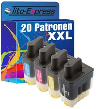 20 Patronen XL PlatinumSerie für Brother LC-900 DCP-105 C DCP-110 C DCP-115C DCP
