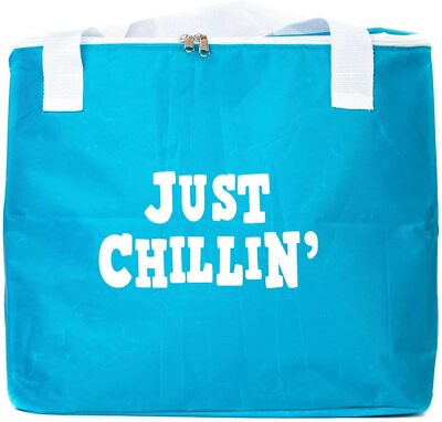 Kole Imports - Just Chillin Insulated Cooler Tote Bag (Blue)