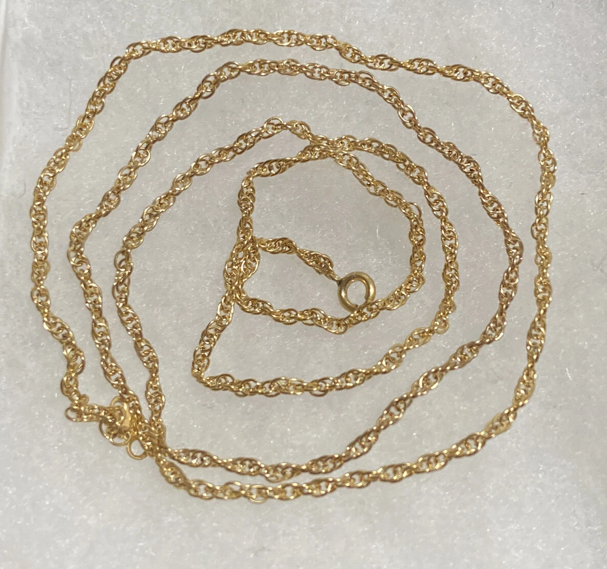 Kooljewelry Solid 14k Yellow Gold Filled Rope Chain Necklace (2.1 mm, 16  inch) | Amazon.com