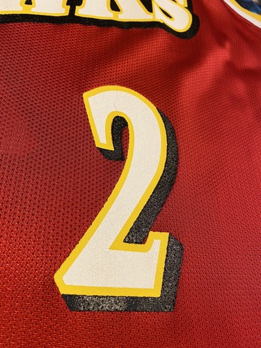 Rare Vintage Champion NBA Atlanta Hawks Stacey Augmon Basketball Jersey - Bild 4 von 8