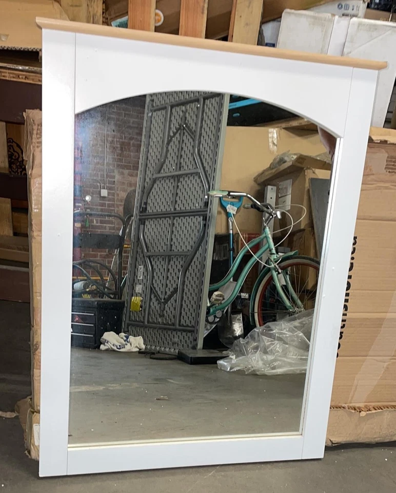 Muebles South Shore, colección de verano, espejo - blanco puro Foto 3 de 4