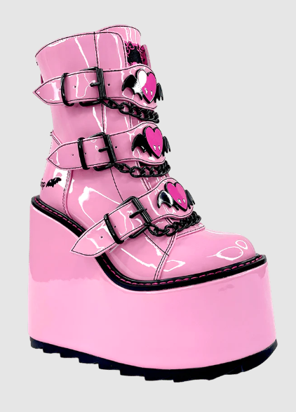 YRU Dune Lo Draculaura Pink Monster High Platform Shoes Size