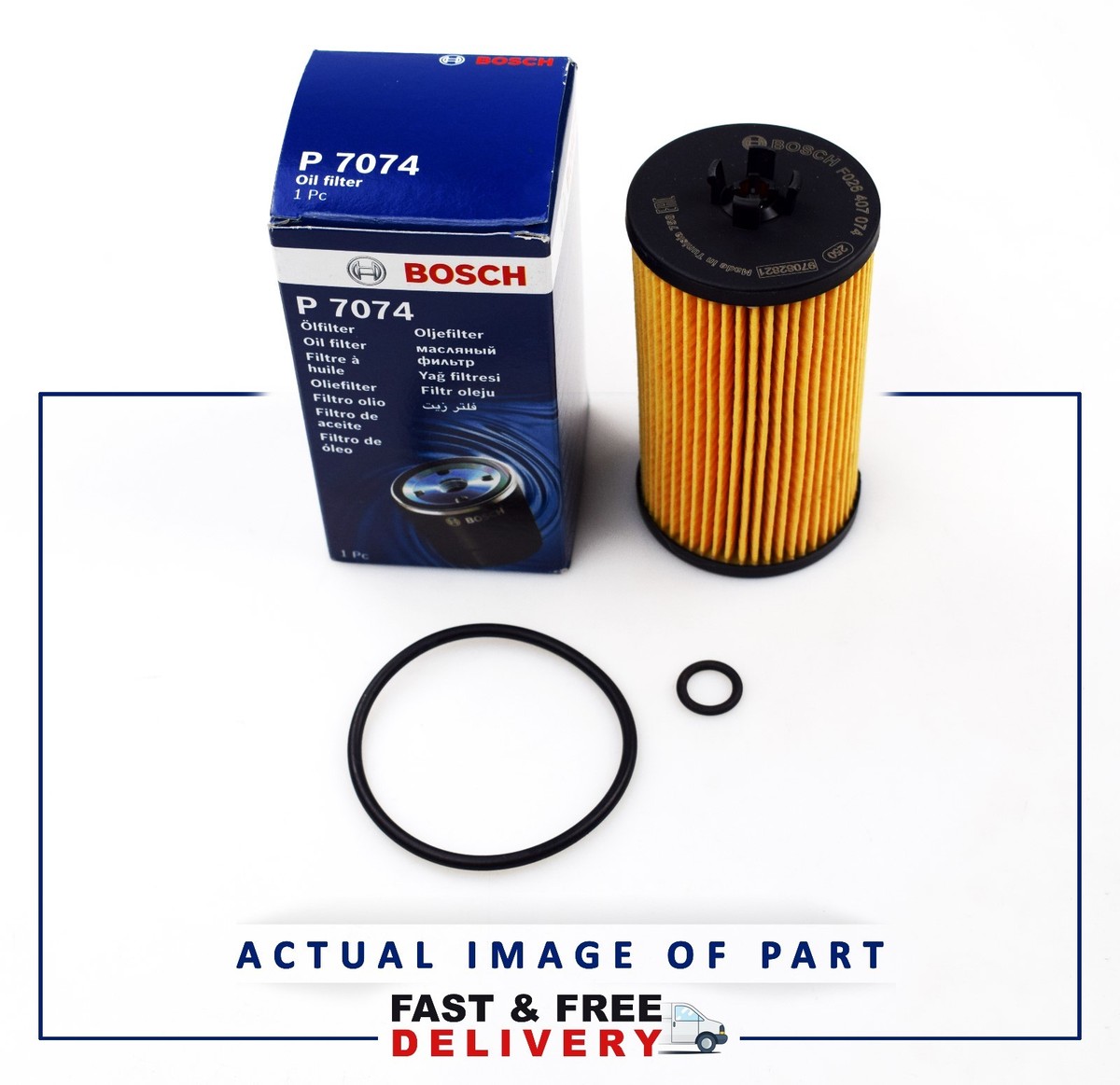 FOR OPEL VAUXHALL ASTRA MERIVA MOKKA ZAFIRA BOSCH OIL FILTER 