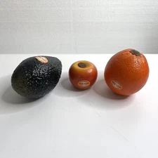 REMO Percussion Hand Fruit Shake Maracas Avocado Orange Apple Lot of 3