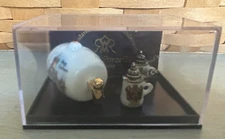 Reutter Porcelain German Keg and Beer Steins DOLLHOUSE Miniature