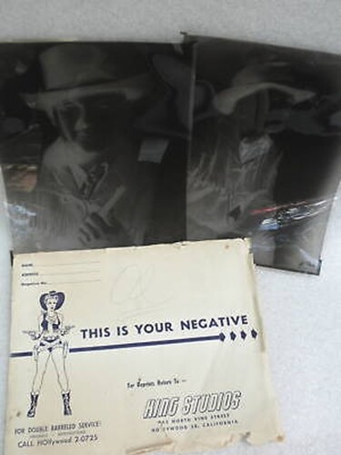 Photograph Negative x Aldo Ray Hollywood 1950s Actor King