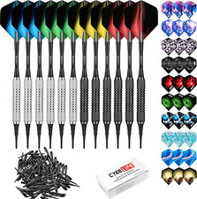 Cyeelife 16 Grams Soft Tip Darts with 42 Flights and 100 Plastic Points