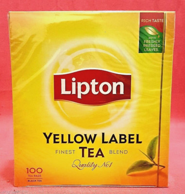100 Lipton Teebeutel Schwarztee - 150 g - Yellow Label Tee Schwarz Ceylon Tea