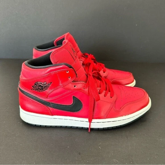 Sneakers Jordan 1 Retro Rosso Nero 2014 Taglia 11