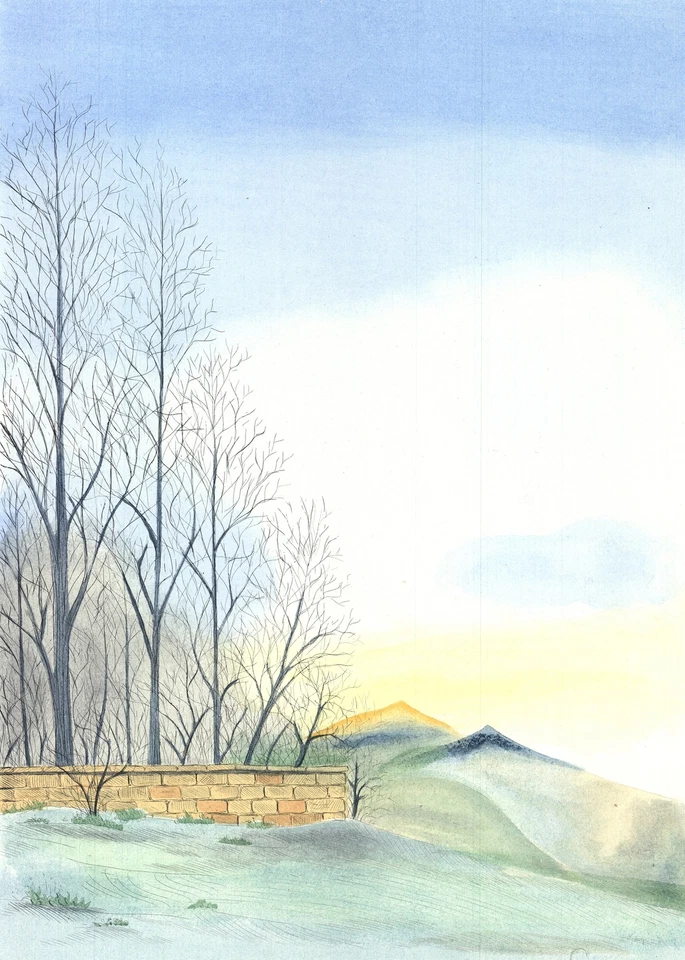 Borris Saillart Au bout de la cloture FIRMADO 26" X 20" grabado 1975 contemporáneo Foto 2 de 4