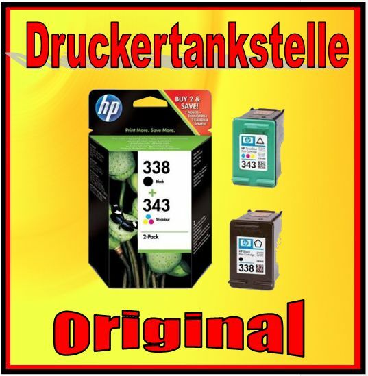 Orig. HP N.343 338 PSC 1600 1610 2350 2355 2355p Photosmart 2570
