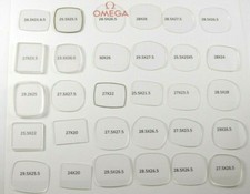 omega watch glass crystals mineral many sizes -choose from list NOS