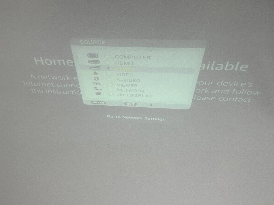 NEC NP-UM280W LCD WXGA HDMI - 3332 Lamp hours used 17% Lamp Life Remaining - Image 4 of 4