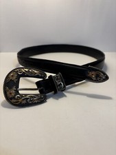 VTG VOGT Sterling SILVER 14k GOLD/ RUBY Hand Made Old MX BELT AND BUCKLE 