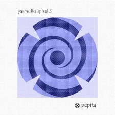 Yarmulka Spiral 3 Needlepoint Kit or Canvas