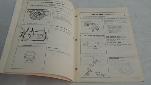 MAZDA E1300 E1600 PRE-DELIVERY INSPECTION & MAINTENANCE BOOK ORIGINAL GENUINE - Picture 3 of 8