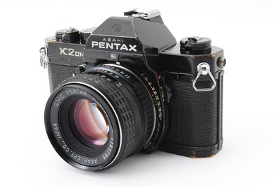 Exc+5] Pentax K2 DMD Black 35mm SLR Film Camera SMC PENTAX 55mm F1 