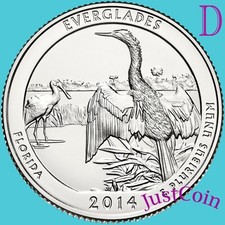 2014-D EVERGLADES NATIONAL PARK FLORIDA QUARTER UNCIRCULATED FROM U.S. MINT