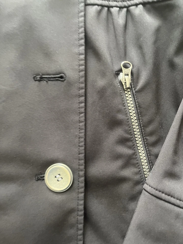 Prana Martina водостойкий черный кнопка молнии мягкий куртка размер L удобный - Изображение 4 из 4