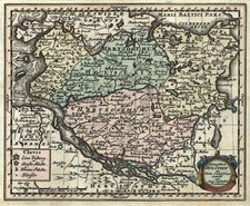 Holstein Original Kupferstich Landkarte Weigel 1723