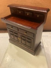 VINTAGE DOLLHOUSE MINIATURE MAGNIFICENT DARK BURGUNDY DRY SINK 3801, NIB