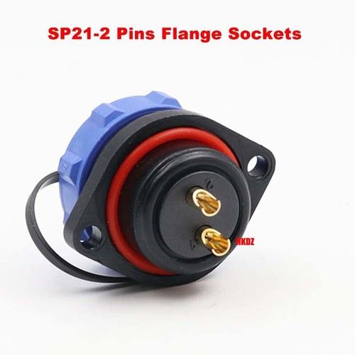SP21 Aviation Plugs Flange Sockets IP68 Waterproof Cable Connectors 2 3~15 Pins - Picture 31 of 38