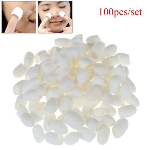 100Pc/set Natural Silk Cocoons Silkworm Balls Facial Skin Care Scrub WhiteninJ4 - Zdjęcie 1 z 10