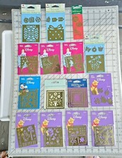 Brass Mini Stencils U Choose Plaid Disney, Cinderella, Pooh, Floral, more